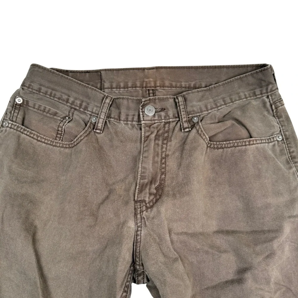 Levis 514 Straight Fit Pants Mens 32x30 Brown Gray Cotton Trousers 005140409